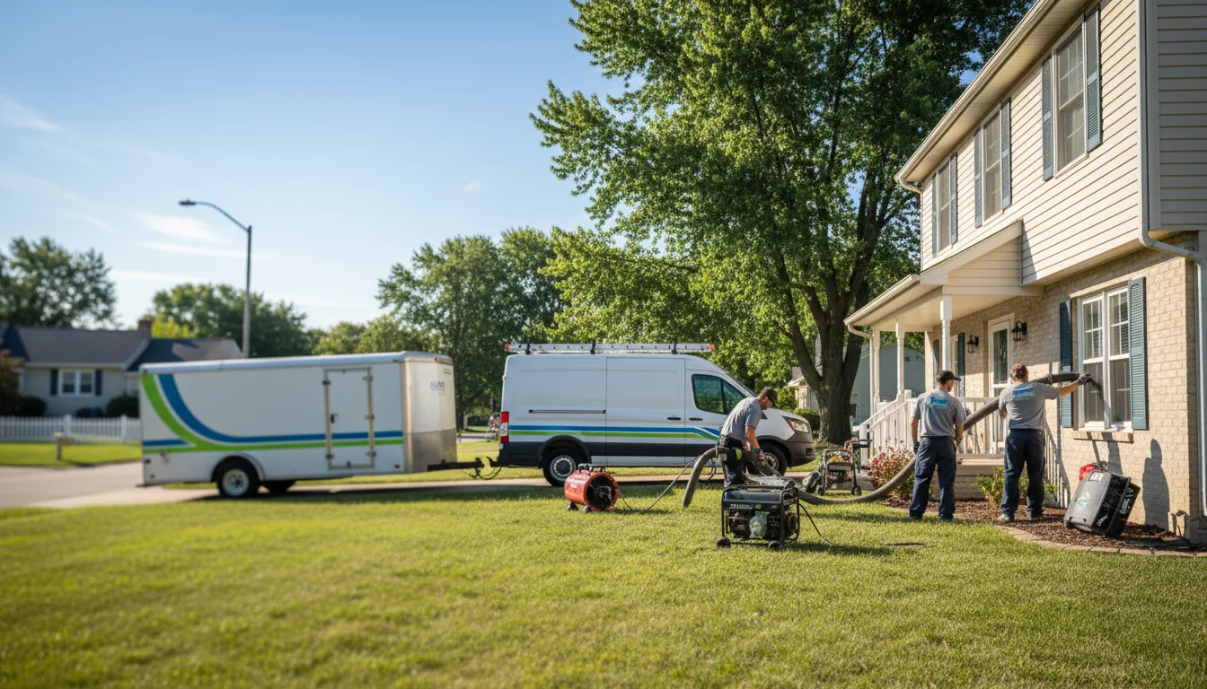 Flooded Basement Restoration And Cleanup With Repair in White Hall, IL near me